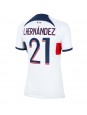 Paris Saint-Germain Lucas Hernandez #21 Auswärtstrikot für Frauen 2023-24 Kurzarm